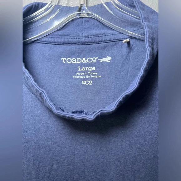 Toad & Co Dress Sz LG Mock Neck Sleeveless Knee Length Stretch Organic Cotton - Picture 3 of 4